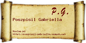 Poszpisil Gabriella névjegykártya